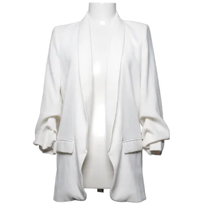 Blazer (Blanc) de Zara Woman Élasthane, Polyester