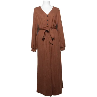 Maxikleid (Braun) von Shein Elasthan, Polyester