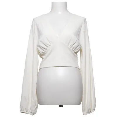 Top (Wit) van Monki Polyester, Elastaan