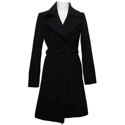 Coat (Black) from Cvrd Polyester, Wool