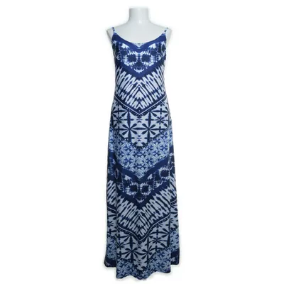 Maxi jurk (Wit, Blauw) van Bodyflirt Elastaan, Polyester