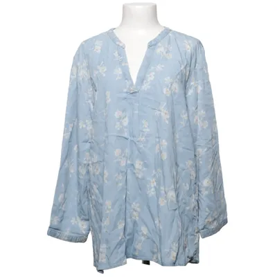 Blouse (Blue, White) from Dea Tencel