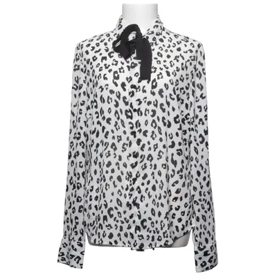 Blouse lavallière (Blanc, Noir) de Reserved YFL Polyester