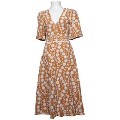 Robe (Marron, Blanc) de Sézane Coton, Polyester, Viscose