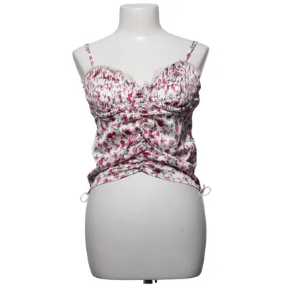 Bustier (White, Red, Multicolored) from For Love & Lemons Cotton, Elastane, Polyamide, Polyester