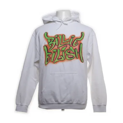 Huvtröja (Vit, Flerfärgad) från Gildan Bomull, Polyester