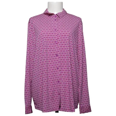 Shirt (Lila, Wit) van Ms Mode Elastaan, Polyester