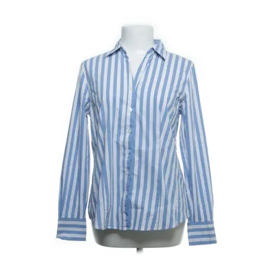 Shirt (Wit, Blauw) van More & More Katoen, Elastaan, Polyamide