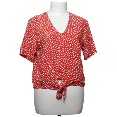 Top (Red, White) from Pieces Viscose