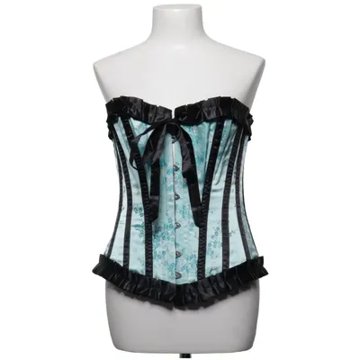 Korset (Blauw, Zwart) van Burlesk Katoen, Polyester