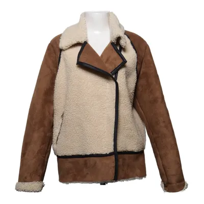 Shearlingjacka (Brun, Beige) från Bik Bok Polyester