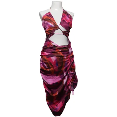 Halternek jurk (Roze, Meerkleurig) van PrettyLittleThing Polyester