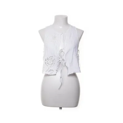 Topp (Vit) från Mango Linne, Polyester, Viskos