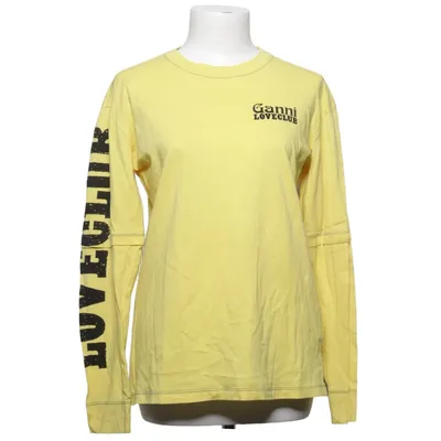 T-shirt à manches longues (Jaune) de Ganni Coton biologique