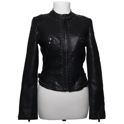 Bikerjacka (Svart) från Gaudi Jeans Polyester, Viskos