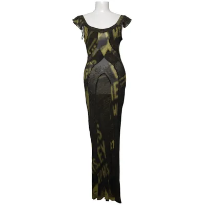 Maxikleid (Schwarz, Gelb) von Réalisation Seide