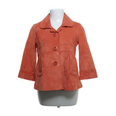 Leren blazer (Rood) van Essentiel Antwerp Katoen, Polyester, Leer