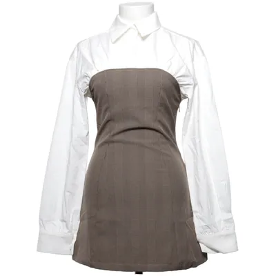 Robe (Marron, Blanc) de Peppermayo Coton, Polyester
