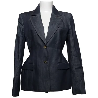 Blazer (Blauw) van Zara Katoen