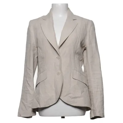 Blazer (Beige) van H&M Acetaat, Linnen