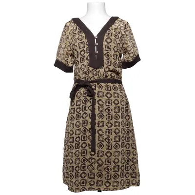 Robe (Beige, Marron, Multicolore) de Mind Coton, Polyester