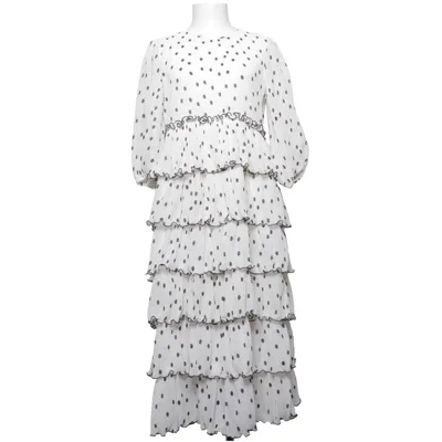 Kjole (Hvid, Sort) fra Ganni Genanvendt polyester