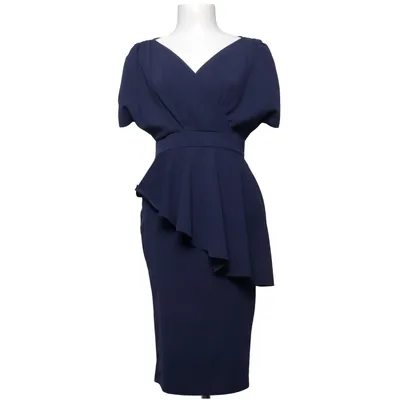 Dress (Blue) from Malabay Elastane, Polyester