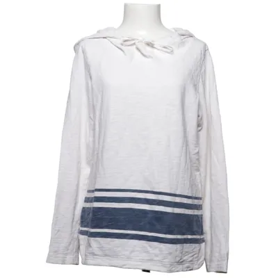 Hoodie (White, Blue) from Eddie Bauer Cotton