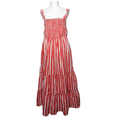 Robe longue (VIETNI SMOCK DETAIL MIDI DRESS) de VILA Coton, Lin