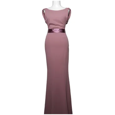 Långklänning (Rosa) från Bubbleroom by Carolina Gynning Elastan, Polyester