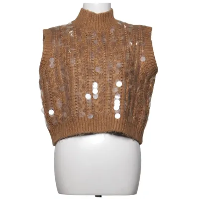Slipover (Brun, Sølv) fra Zara Akryl, Polyamid, Polyester