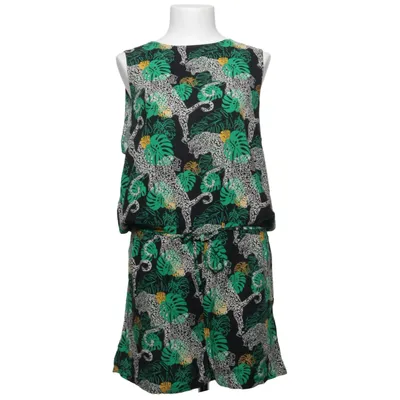 Jurk (Zwart, Groen, Geel) van Emoi Viscose