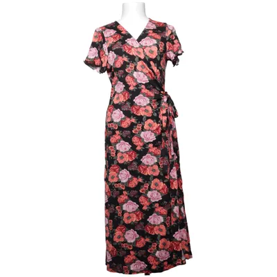 Wrap dress (Black, Multicolored) from Happy Holly Elastane, Viscose