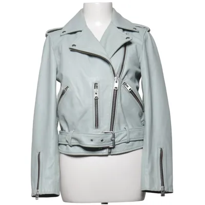 Bikerjacke (Grau) von Allsaints Leder, Polyester