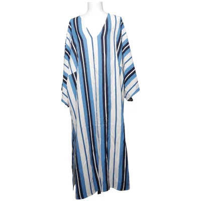 Maxi jurk (Blauw, Wit, Zwart) van H&M Viscose