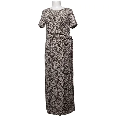 Maxikleid (Beige, Schwarz) von Sézane Elasthan, Bio-Baumwolle