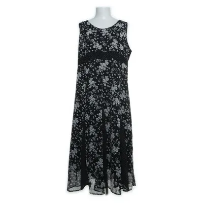 Långklänning (Svart, Vit) från Jensen Woman Polyester