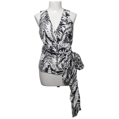 Wrap top (Black, White) from Ann Taylor