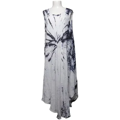Robe longue (Bleu, Blanc) de Vanting Viscose