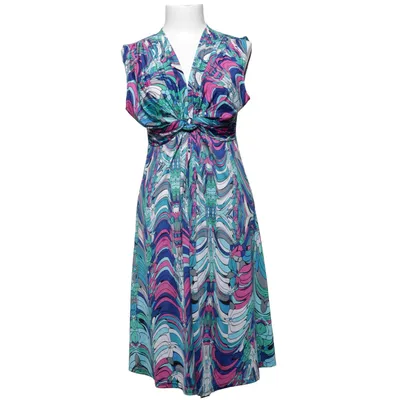 Robe (Bleu, Multicolore) de Maille Demoiselle