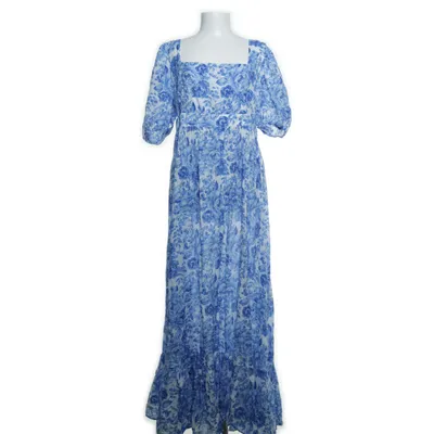 Maxi jurk (Wit, Blauw) van Koton Katoen