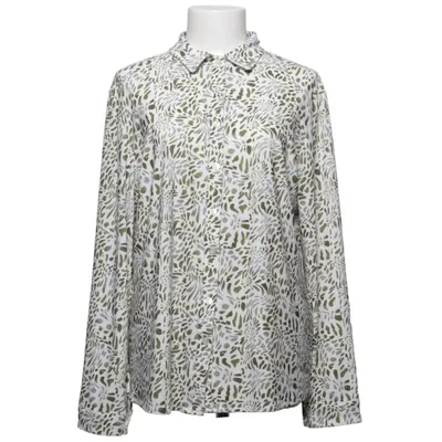 Chemise (Blanc, Vert, Gris) de Angelle Milan Élasthane, Polyester, Viscose