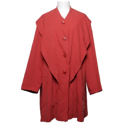 Coat (Red) from Gil Bret Cotton, Silk, Viscose