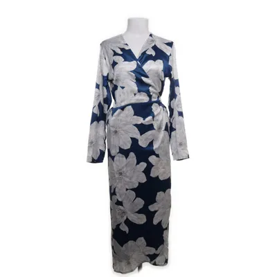 Wrap dress (Blue, White) from Dancing Leopard Polyester