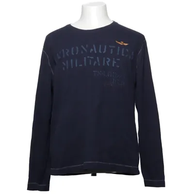 T-shirt à manches longues (Bleu) de Aeronautica Militare Coton
