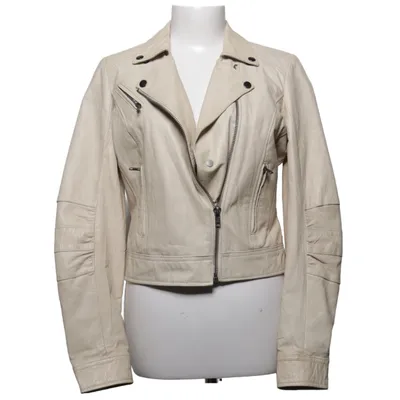 Veste de motard (Beige) de JSFN Cuir, Polyester
