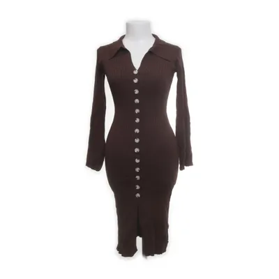 Jurk (Bruin) van Rihoas Viscose, Nylon