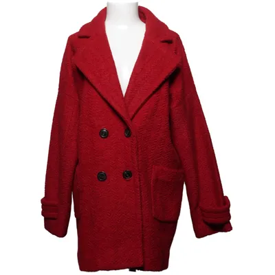 Jas (Rood) van Ann Christine Polyester, Wol