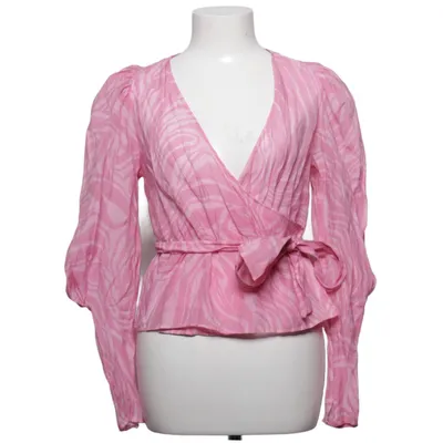 Slå-om bluse (Pink, Hvid) fra H&M