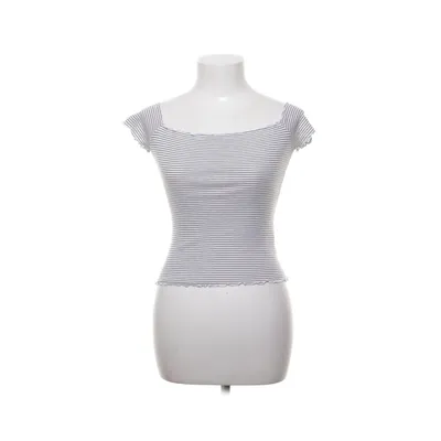 Top (White, Black) from Hollister Cotton, Elastane